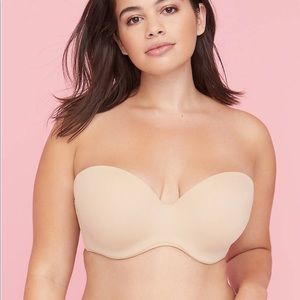 NWT Cacique Bare Solution Strapless Bra - 42DDD
